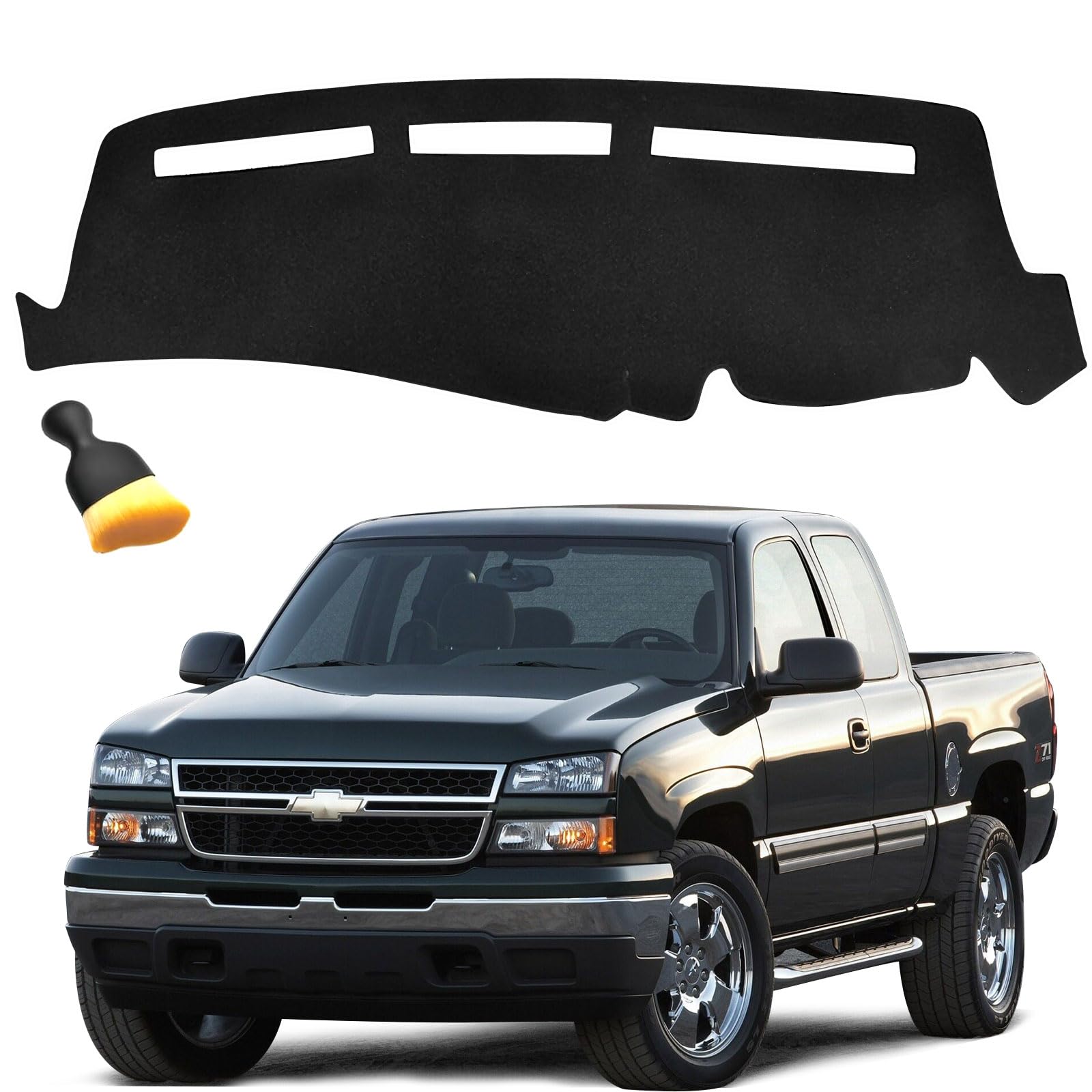 Photo 1 of GZSH Dash Cover Fits 1999-2006 Chevy Silverado/GMC Sierra 1500 2500 3500 HD, Dashboard Mat Fits 2000-2006 GMC Yukon/Yukon XL/Chevy Suburban Tahoe Avalanche, Dashboard Cover Accessories