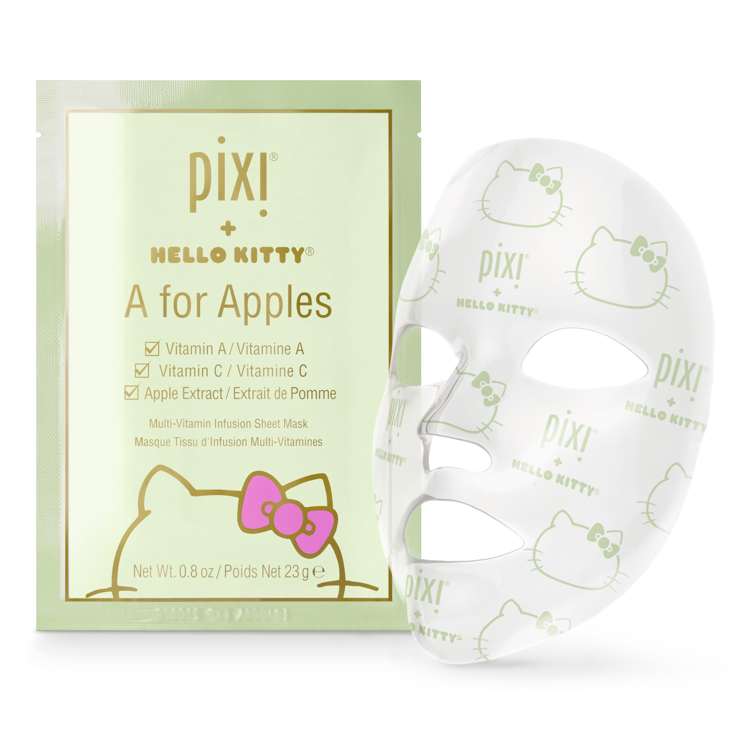 Pixi + Hello Kitty A for Apples Sheet Mask - 3 Masks Per Box