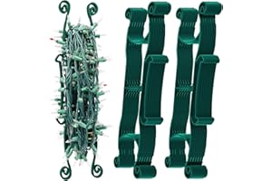 CXLHO 12Pack Christmas Light Storage Holder, All-Purpose Holiday Light Storage, Light Cord Wind up, Christmas Light Organizer for String Lights, Extensions Cords, Garland, Beads and More, Green