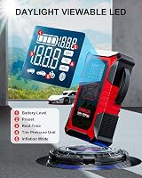 GOOLOO A3 Jump Starter with Air Compressor 3000A 150 PSI Tire Inflator view 6