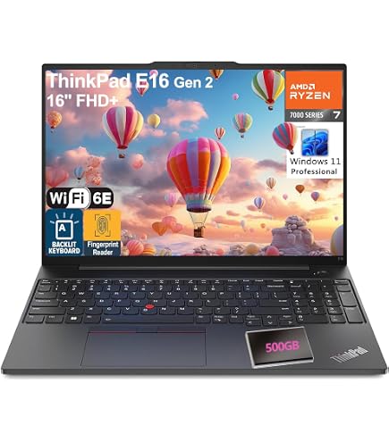 Amazon.com: Lenovo Thinkpad E16 AMD Ryzen 7 7735HS 32GB DDR5 1TB