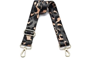 LVYOUME Purse Strap Gold Hardware Replacement Crossbody Bag Strap, Wide Shoulder Strap for Messenger Canvas Tote Handbags