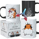Corgi Derp! Color Changing Mug, Funniest Corgi Coffee Mug Ever, Best Corgi Gifts for Corgi Lovers, Corgi Butt with Corgi Mug, Funny Corgi Gifts for Coffee Lovers