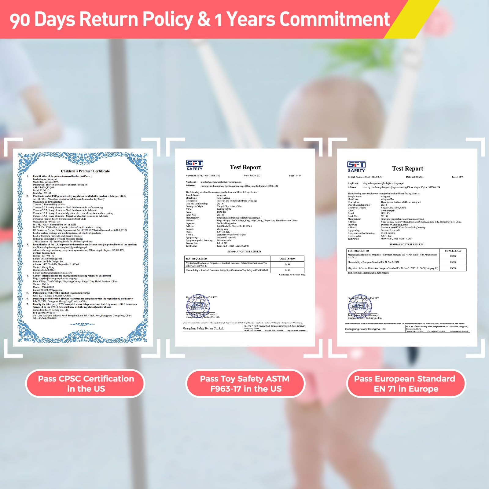 FUNLIO Baby Jumper with Stand for 6-24 Months, Infant Jumper for Indoor/Outdoor Play, Toddler Jumper for Baby Girl/Boy, with Adjustable Chain, Easy to Assemble & Store (with Stand) - Pink