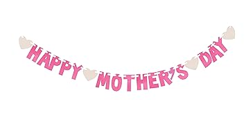 Kissdate Mother S Day Banner With I Mom Mom Me Capitalized Letter