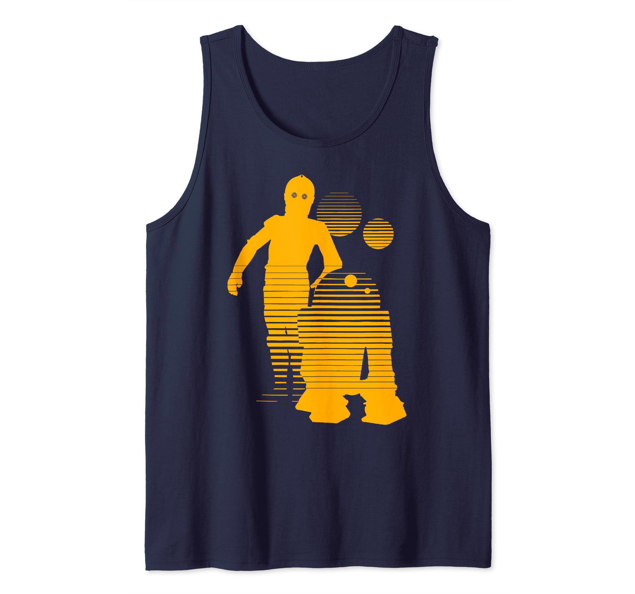 Star Wars R2-D2 & C-3PO Droid Sunset Retro Tank Top