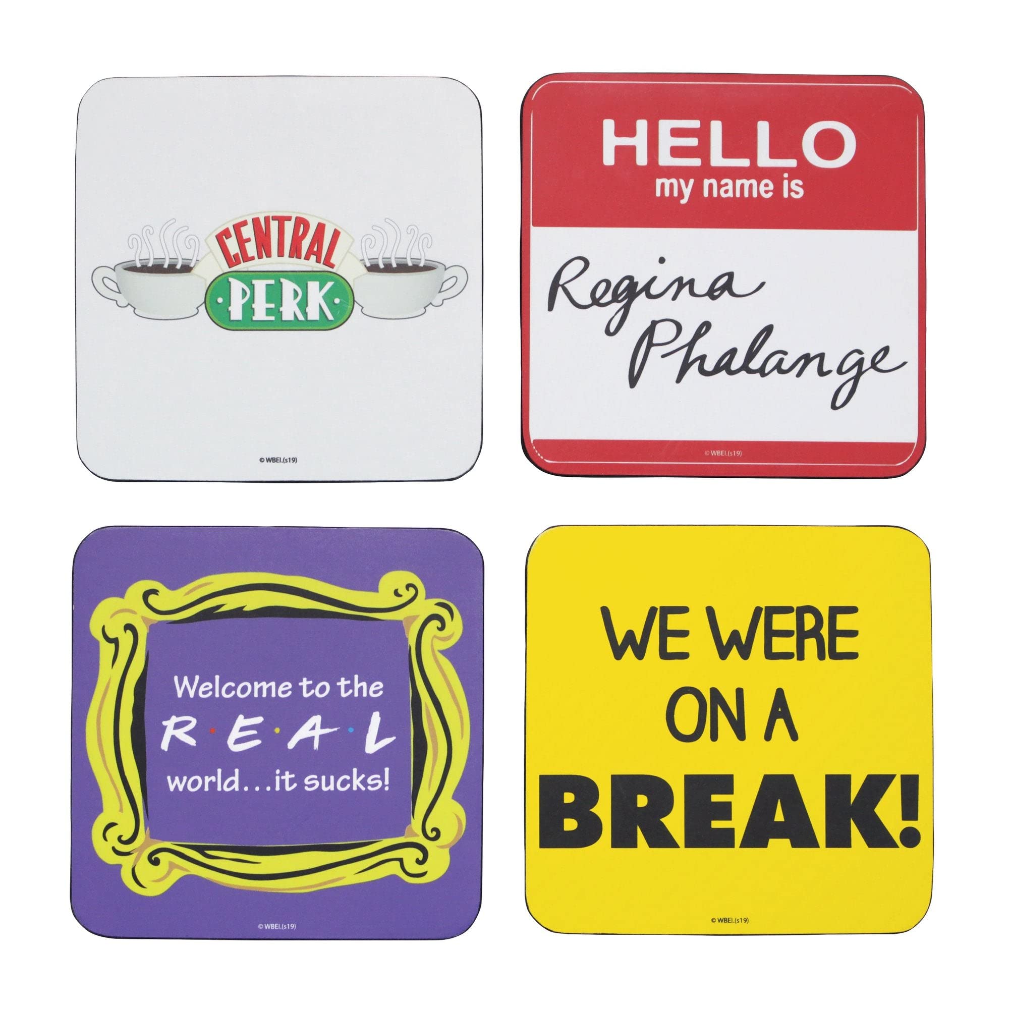 Coasters Set of 4 - Friends (Quotes)