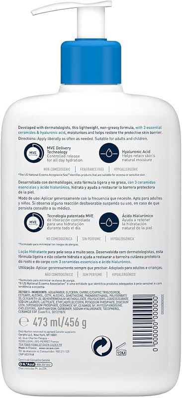 , Loción Hidratante, Piel seca y muy seca del cuerpo, 473 ml