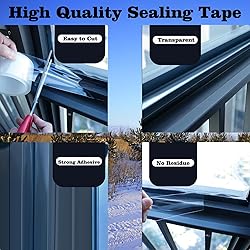Transparent Window Weather Sealing Tape 2 Inch x 33