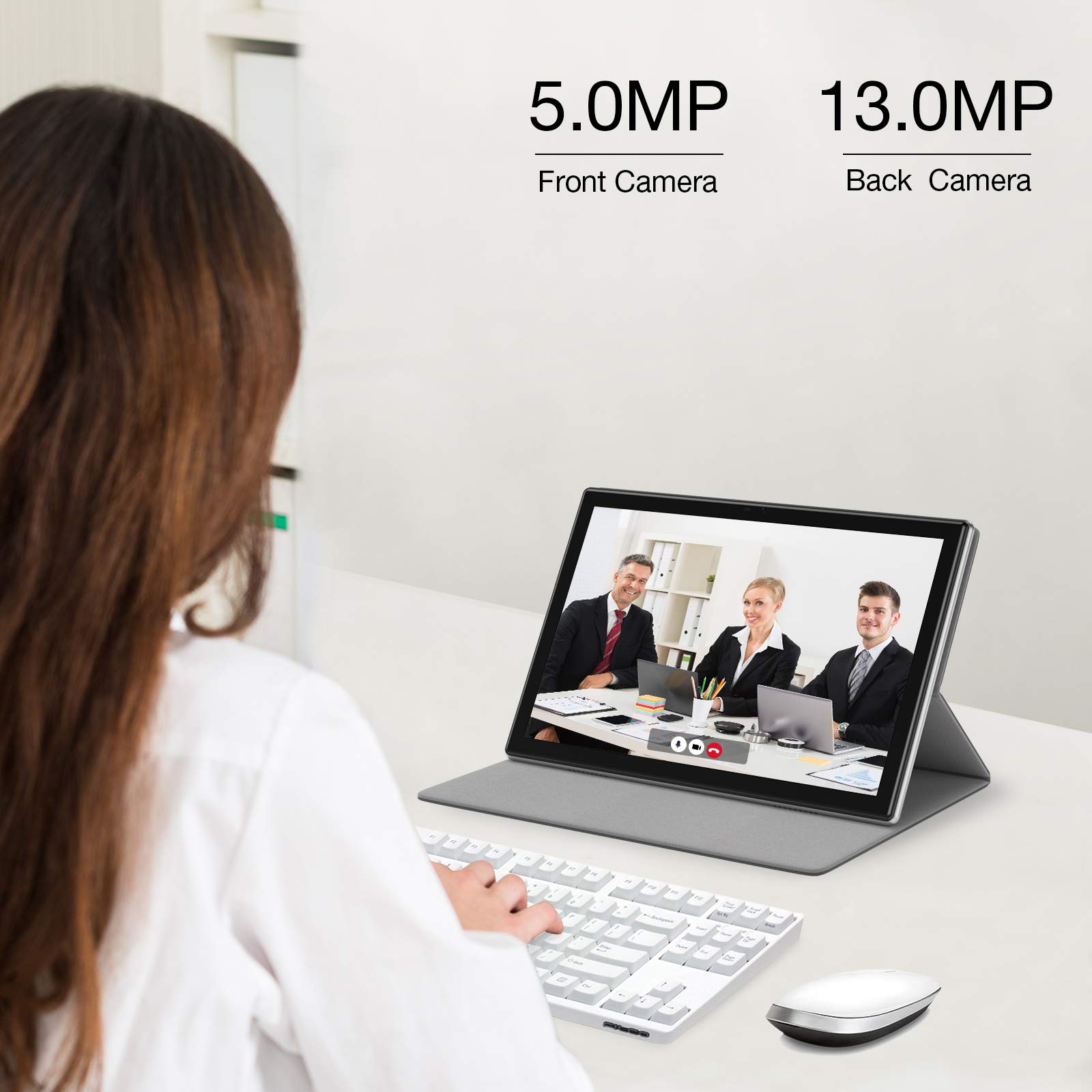 HAOVM 10 inch Tablet, MediaPad P20 Android 11 Tablet with 3GB RAM 512 GB Expanded Storage, 6000mAh Battery, 1.6GHz Processor, FHD Touchscreen Tablet, Bluetooth, Wi-Fi,Type-C 2.0 for Study Gaming Work