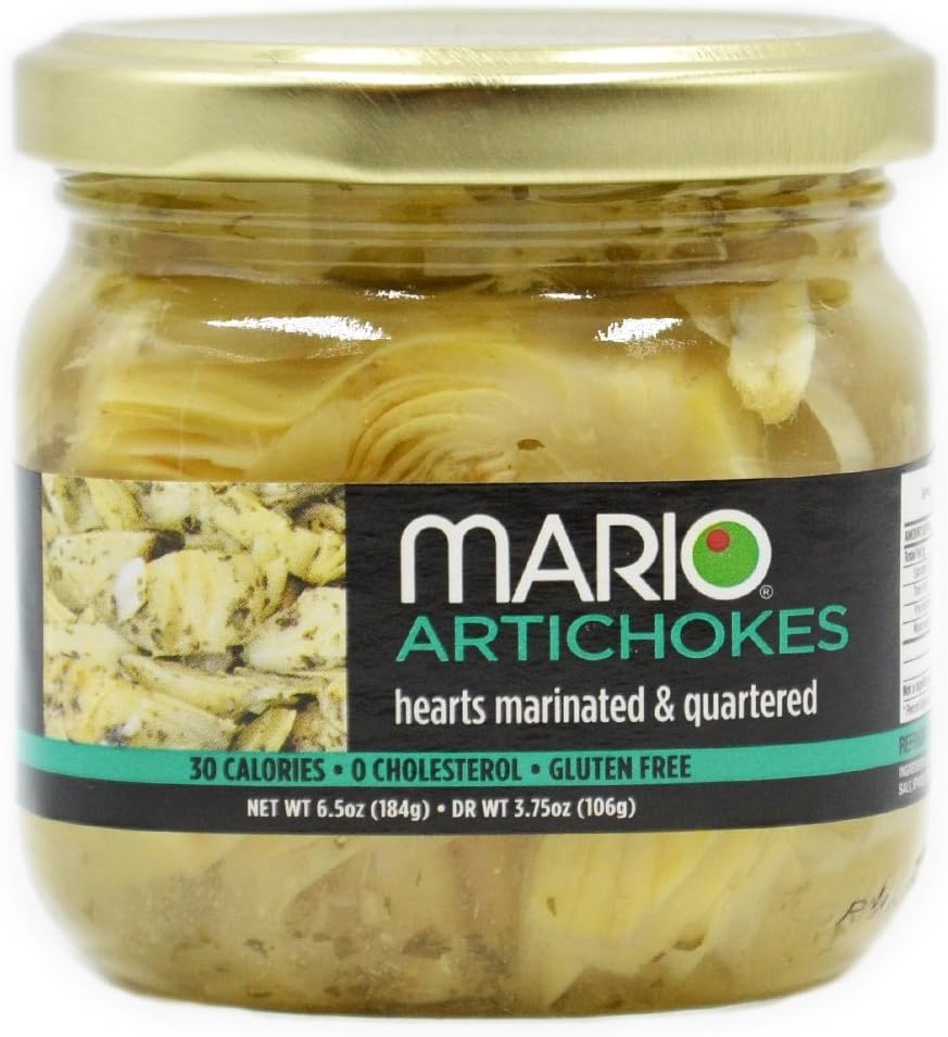 Mario Camacho Foods Artichokes Hearts, Marinated/Quartered, 3.75 Ounce (Pack of 12)