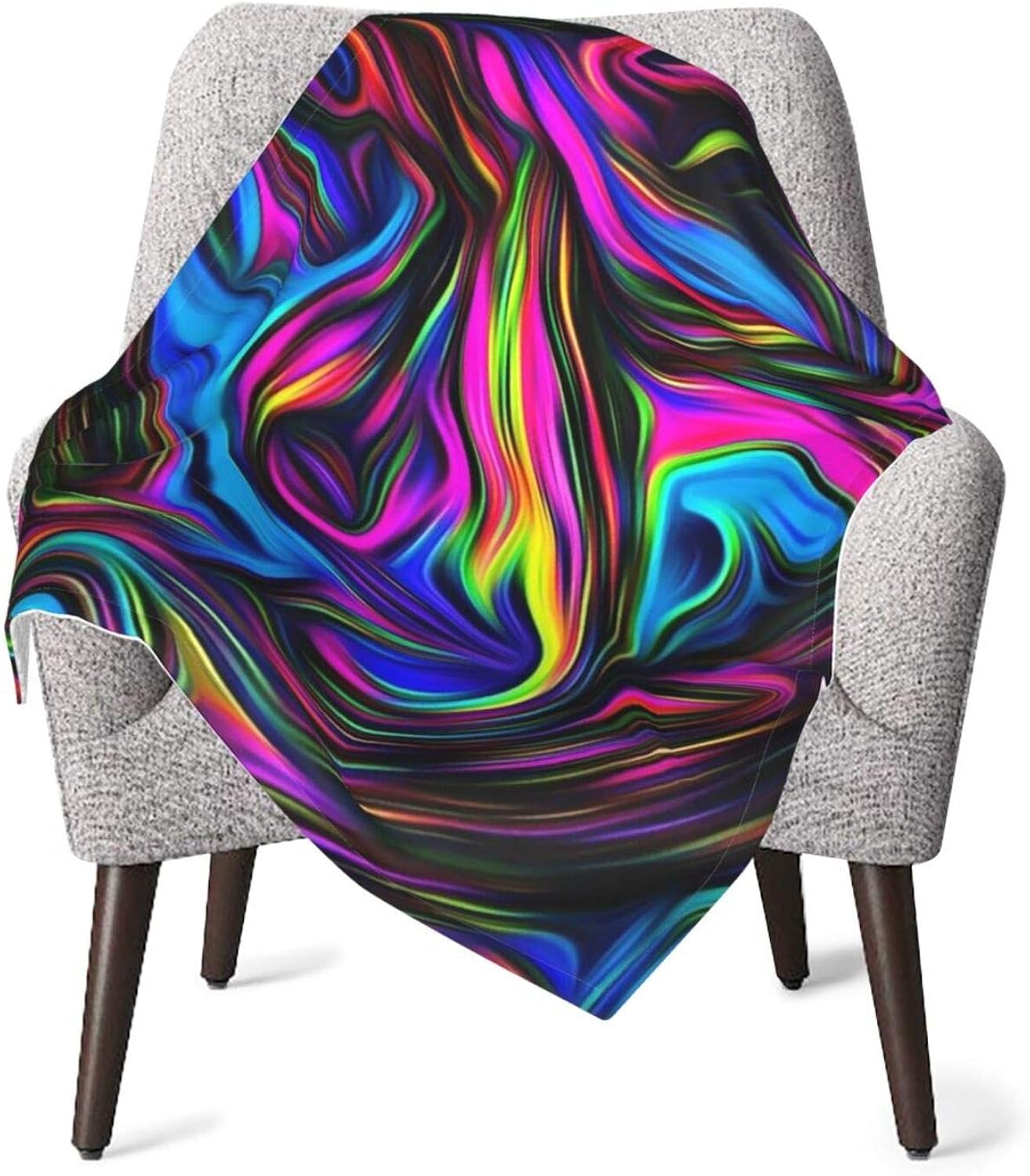 Baby Blanket Purple Colorful Swirling Receiving Blankets