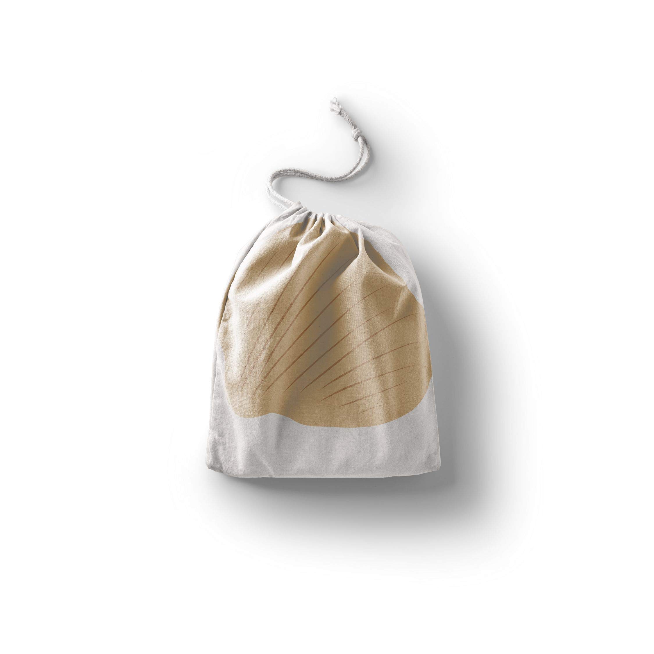 Bonamaison Printed Cotton Produce Bag with Drawstring, Reusable Grocery Bag, Biodegradable Eco-Friendly Bags, Travel Pouch, Sachet Bags, Shopping Bag, Eco Friendly, Foldable, Size: 30x40 Cm