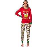 Dr. Seuss Womens' GRINCH Who Stole Christmas Naughty is the New Nice Lounge Pajama Set