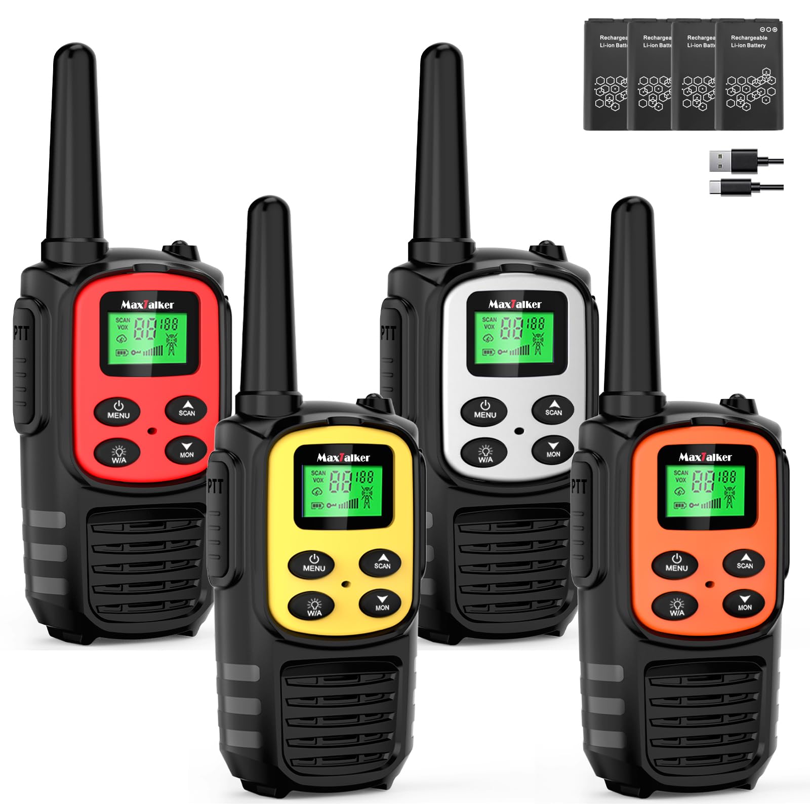 MaxTalker Walkie Talkies for Adults,Rechargeable