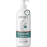 Edenika Botanicals Rosemary Oil Shampoo with Biotin for Thinning Hair & Anti-Hair Loss, Strengthening Botanical Formula, Women & Men, Sulfate-Free, Organic, 16 fl oz