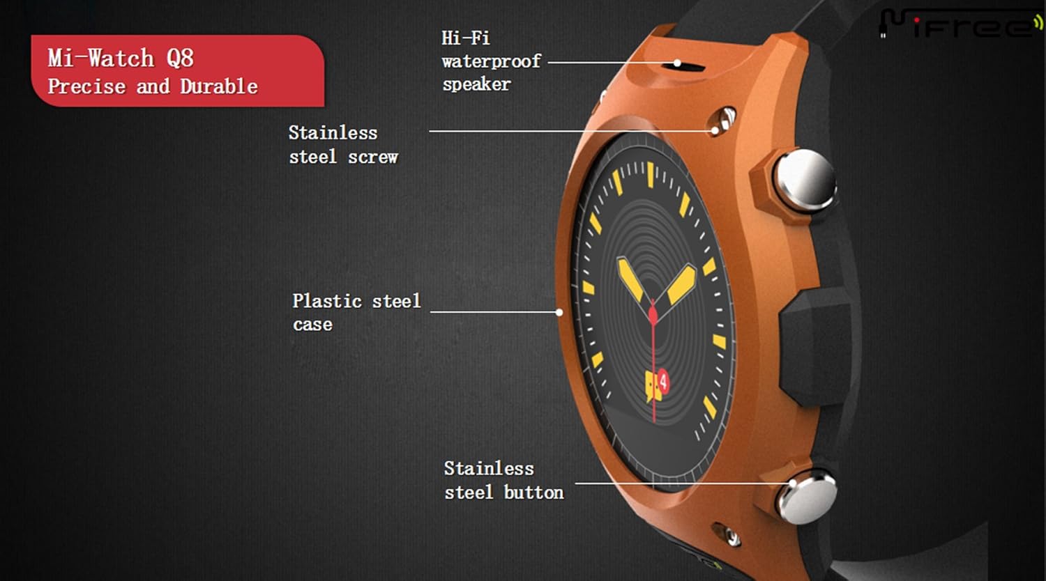 LUOOV Mifree Q8 SmartWatch impermeable profesional Ourdoor ...