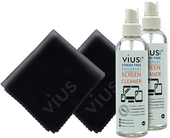 Amazon Co Jp 画面クリーナーキット Viusプレミアム画面クリーナースプレー Lcd Led Tv ノートパソコン タブレット モニタ 電話およびその他の電子機器の画面用 バクテリア 指紋 ほこりをやさしく除去 2オンス トラベル ドラッグストア