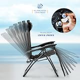 SUNMER Sun Lounger Padded Garden Chairs Set of 2 Zero Gravity Adjustable 30-90° view 6