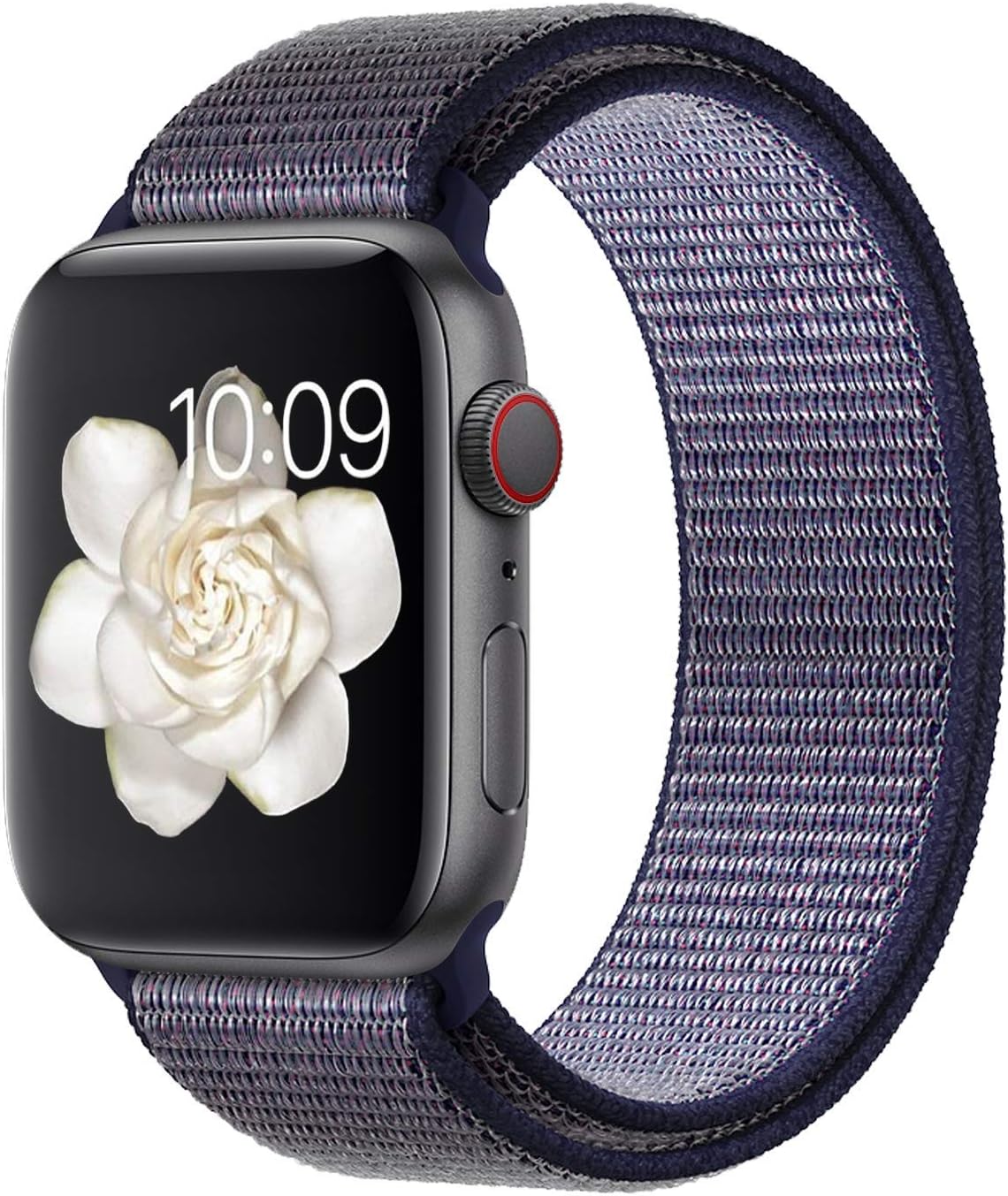 Prime Retail Nylon Sport Loop Band Strap for iWatch Compatible with Apple Watch Series 5 4 3 2 1 (42mm/44mm)-Deep Purple