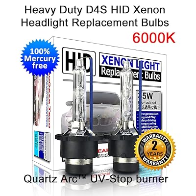 مصابيح D4S D4R HID Xenon Headlight استبدال المصابيح الثقيلة 35W غير زئبقي حزمة شعاع منخفضة من 2 6000K ضوء النهار أبيض