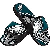 FOCO mens NFL Team Logo Athletic Sport Shower Flip Flop Sandals Gel Slides