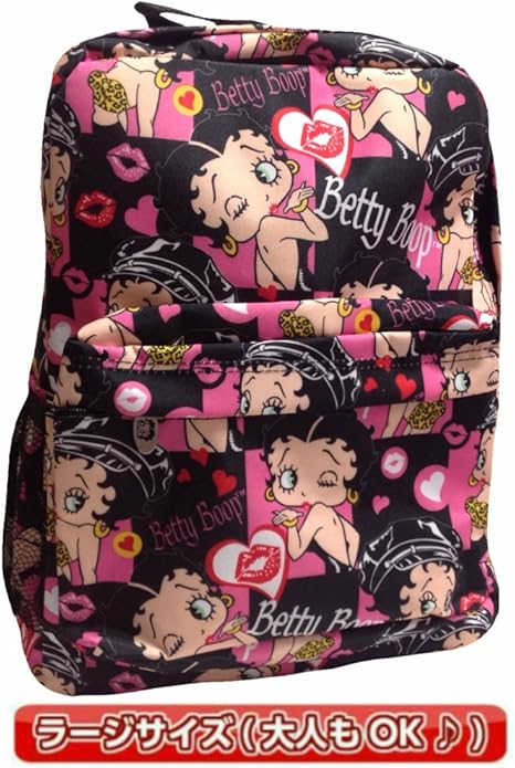 Amazon Co Jp Bettyboop ベティ ブープ バックパック ブラック 子供用 大人用 女の子 レディース リュック バッグ キャラクター ベティ ベティちゃん グッズ かわいい プレゼント ギフト ホビー