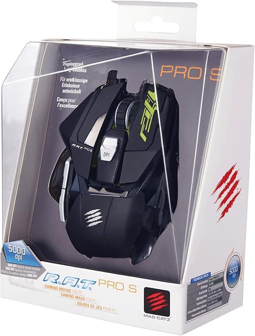 Mad Catz R A T Pro S Gaming Mouse For Pc Amazon Co Uk Pc Video Games