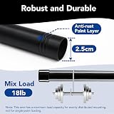 Deconovo 25mm Extendable Curtain Poles Set 76-157cm Black with Brackets view 4
