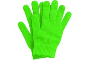 DOOVID Adult Magic Gloves - Warm Stretch Knitted Full Finger Gloves for Women Men
