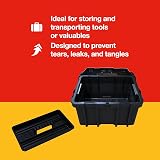 Amtech Lockable Storage Case 22L with Internal Trays Durable Case view 3