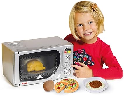kids play microwave