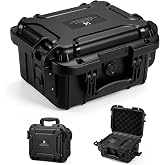 K&amp;F CONCEPT Camera Hard Case, IP67 Waterproof Case with Pick &amp; Pluck Foam | Pick &amp; Pluck Foam, 11.81" Compact Camera Hard Case, IP67 Waterproof, Fits DSLR Mirrorless Camera and DJI Drone, BC02