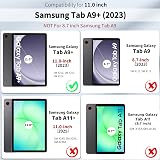 CACOE Case for Samsung Galaxy Tab A9+ Plus 11 Inch 2023 Tablet, Dark Blue, view 2