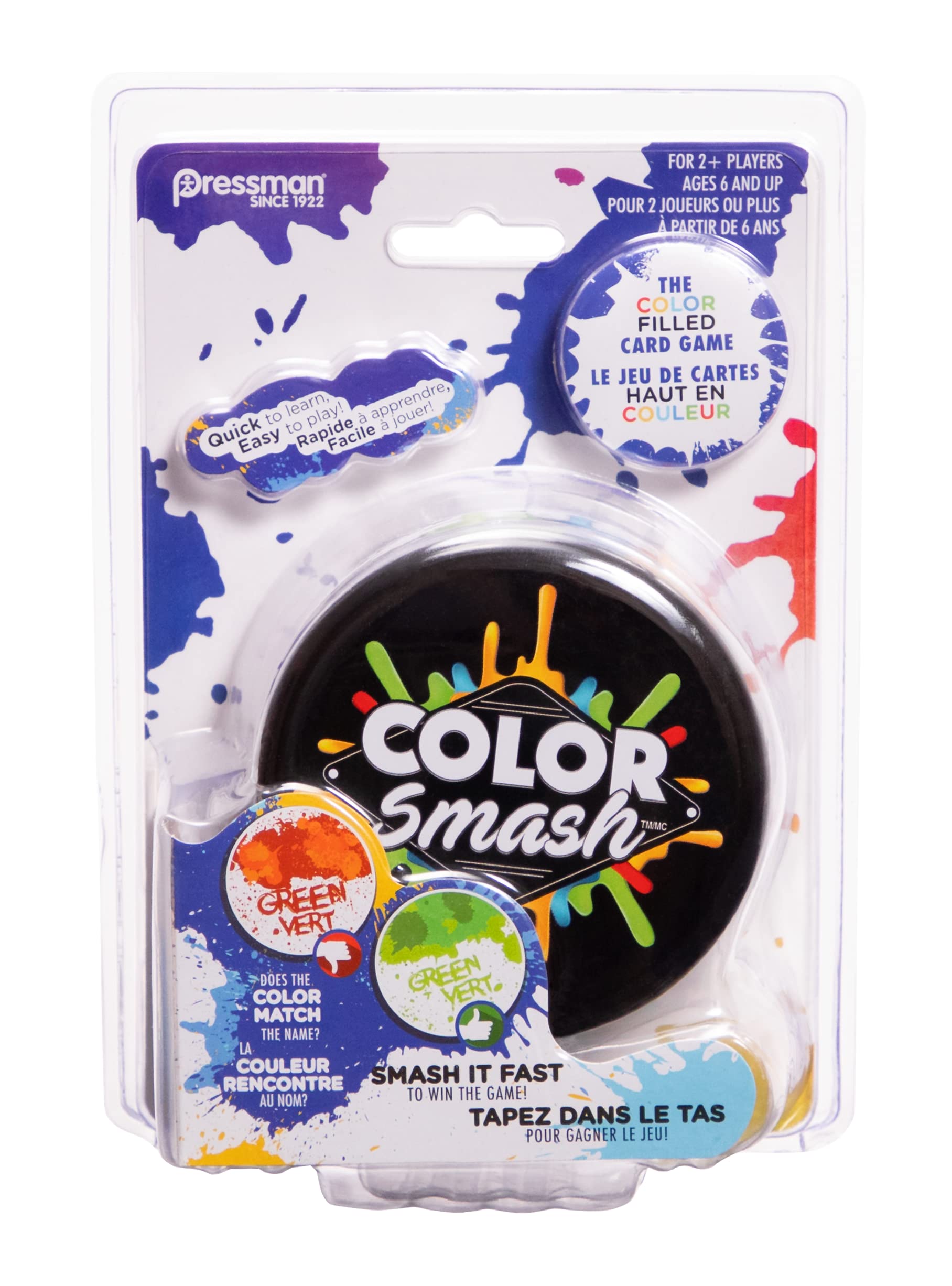 Goliath Games Color Smash, Fast and Fun Card Colour Coordination, Family Party Games for Ages 6+, Multi-Colour