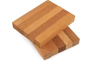 Legacy Woodturning, Mahogany Wood Pen Blank, 3/4" x 3/4" x 5", Pack of 10