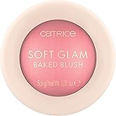 Catrice Soft Glam Baked Blush, Luminous Powder Flush (040 Midnight Berry) | Long-Wearing Shimmer, Lightweight Blendable &amp; Buildable Radiant Makeup, Vegan &amp; Cruelty Free, Fragrance Free, 0.19 oz
