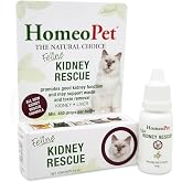 HomeoPet Feline Kidney Rescue, Supplement for Cats, 15 Milliliters | Natural renal support for cats and kittens, safe and gentle homeopathic formula, liquid drops suitable for daily use
