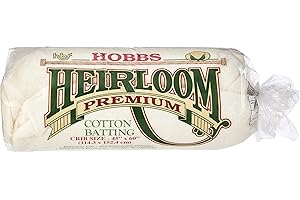 Hobbs HL45 Batting Heirloom Premium Cotton Blend, 45" x 60"