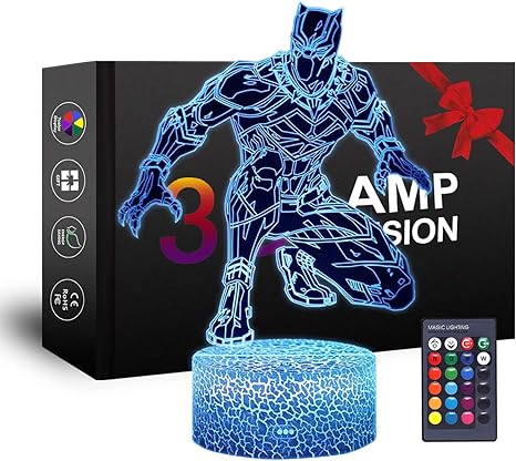 Amazon Com Xxmanx Night Light For Kids Iron Man 3d Night Light Bedside Lamp Remote 16 Colors Changing Gifts For Girls Boys Remote Touch Home Improvement