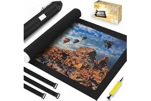 GENOVEGA Jigsaw Puzzle Board Roll Up Mats Games Saver Portable Keeper Storage Magic Holder Matt Rollup 2000 1000 500 300 Pieces Accessories Ideas for Adults Toddler Teens Boys Girls New Home