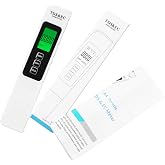 TDS Meter Digital Water Tester 4 in 1 TDS EC &amp; Temperature(&deg;C,&deg;F) Meter, 0-9999 ppm Meter, Portable Large Display Water Testing Kits for Drinking Water Hydroponics Aquarium, RO/DI System