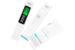 TDS Meter LIKDAY Digital Water Tester 4 in 1 TDS EC & Temperature(°C,°F) Meter, 0-9999 ppm Meter, Portable Large Display Water Testing Kits for Drinking Water Hydroponics Aquarium, RO/DI System