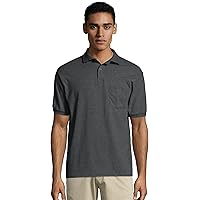 Hanes Men's Short-Sleeve Jersey Pocket Polo (Pack of 2)