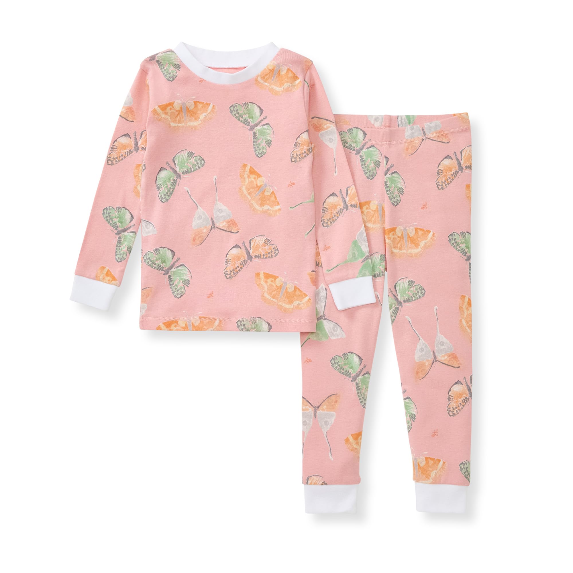 Photo 1 of **MISSING PANTS** Burt's Bees Baby Baby Girl's Toddler Pajamas, Tee and Pant 2-Piece Pj Set, 100% Organic Cotton, Desert Moths