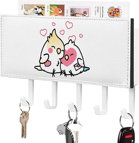 Amazon Co Jp キーフック ウォールフック かわいい オウム柄 バレンタインデー 壁掛けフック 5連フック ウォールハンガー 壁掛け 鍵収納 小物入れ 収納ラック 鍵置き 帽子 整理整頓 省スペース おしゃれ 玄関フック Diy 工具 ガーデン