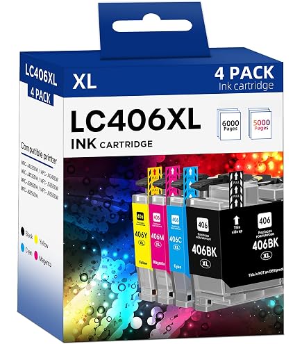 Cartuchos De Tinta Compatibles Brother LC426 - Pack De 4 (Negro, Cian, Magenta, Amarillo), Alta Capacidad