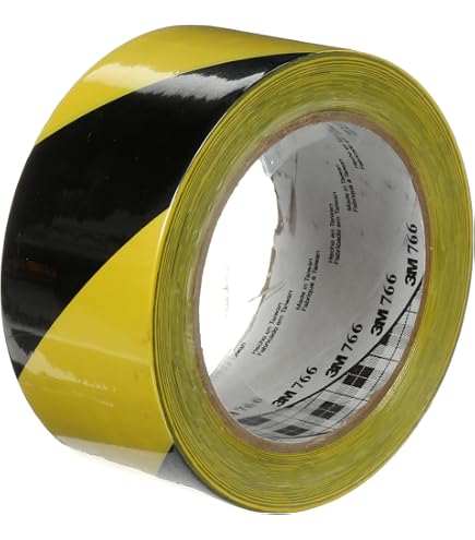 Amazon.com: 3M Hazard Warning Tape 766, 2 Inch x 36 Yards, Black