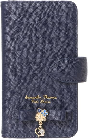 Amazon Co Jp サマンサタバサ プチチョイス Iphoneケース アイフォンケース アイフォン7 フラワーハートモチーフシリーズ Iphone 7ケース スマホカバー 手帳カバー ネイビー 並行輸入品 家電 カメラ