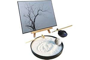 AOVOA Inkless Water Drawing Board with Zen Garden and Sand Sphere, Buddha Water Drawing Board, Zen Meditation Board, Zen Sand Tray Therapy Kit for Relaxation and Meditation